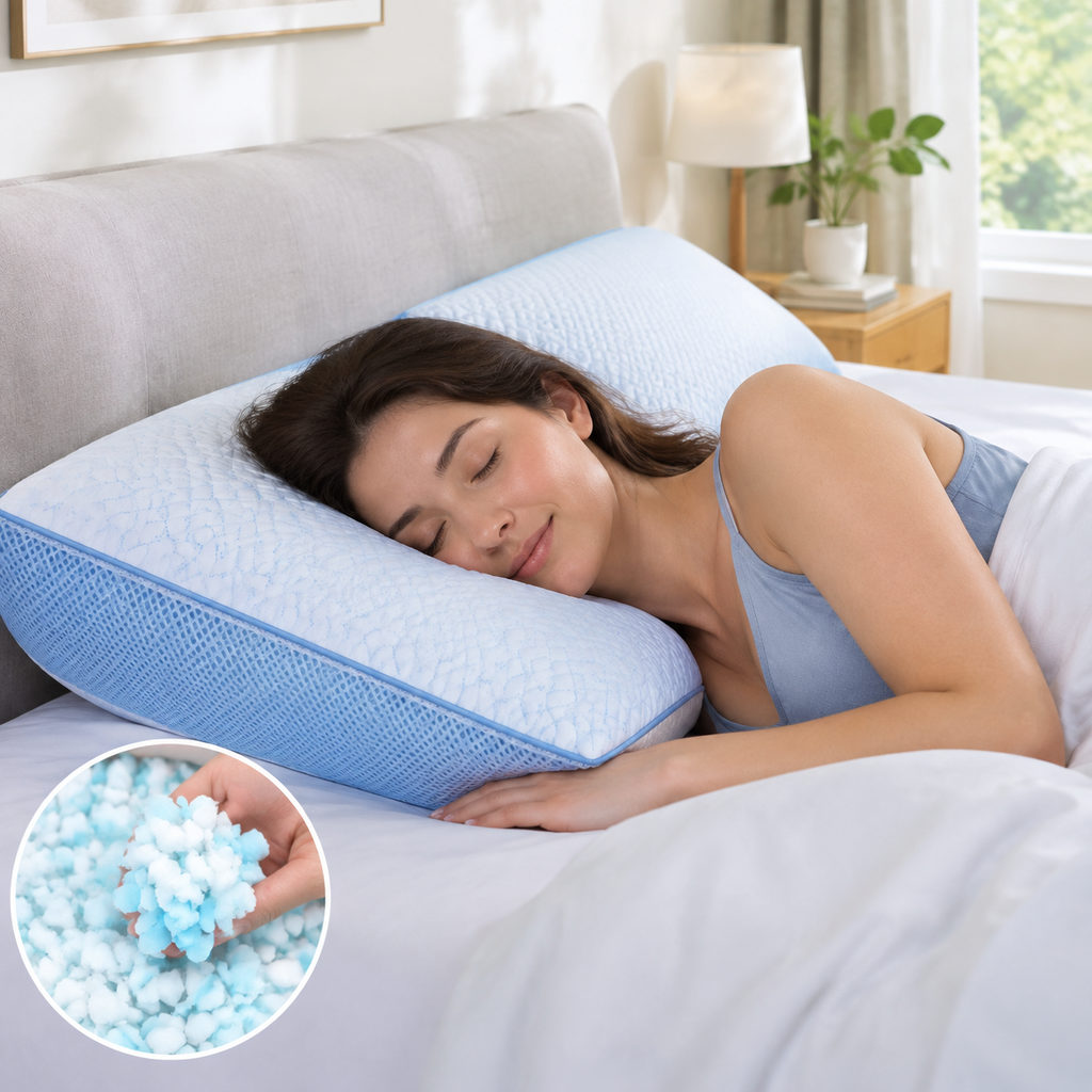 Best Adjustable Pillow You Can Tune to Your Bed 3 best adjustable pillow — side sleeper using the pillow