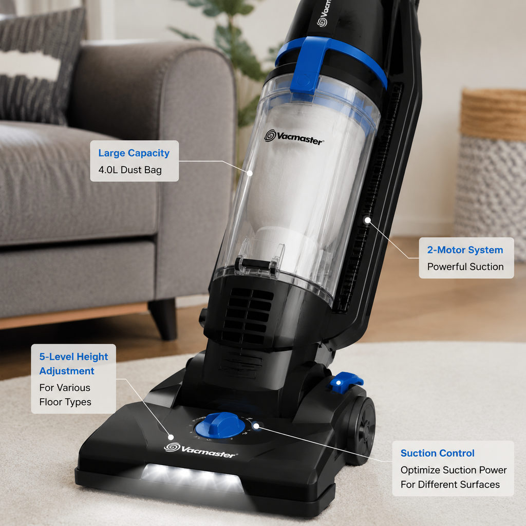 Best Bagged Vacuum for Dust You Never Touch 1 best bagged vacuum — close-up of vacuum features and specs