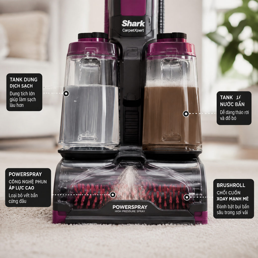 best carpet cleaner for pets — carpet cleaner clean and dirty water tanks