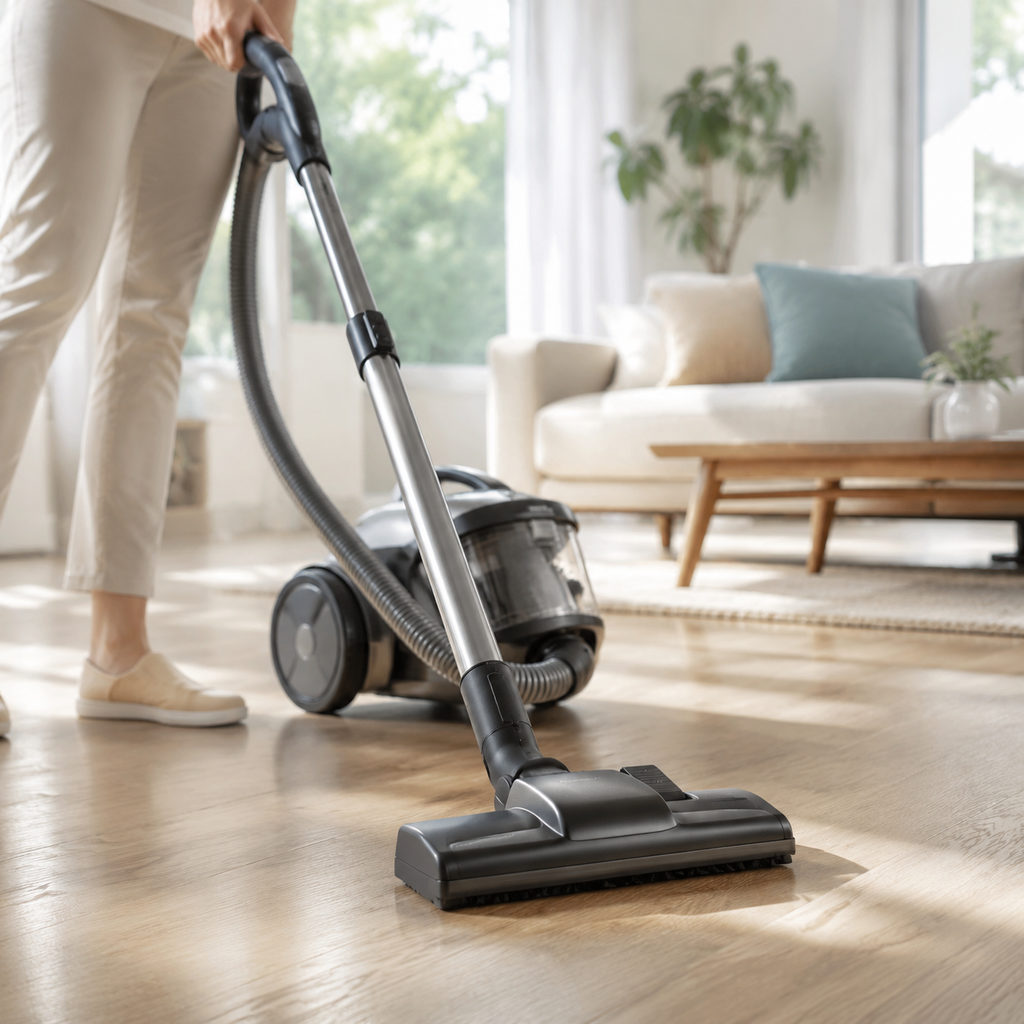 best cooling comforter — vacuum cleaning a home floor