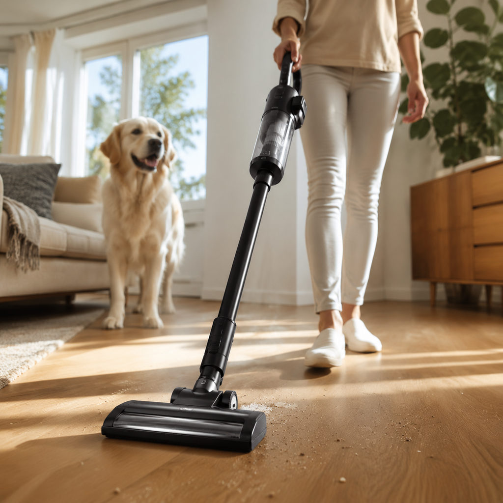 best corded vacuum — vacuum cleaning a home floor