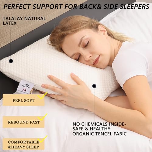 Best Latex Pillow: Talalay, Dunlop and Loft 3 best latex pillow — TalatexHome Talatex Premium 100% Natural Talalay Latex Pillow