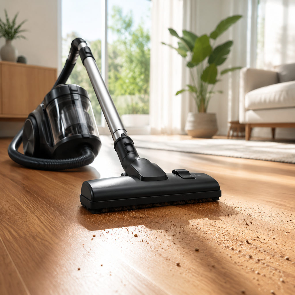 best mattress protector — vacuum cleaning a home floor