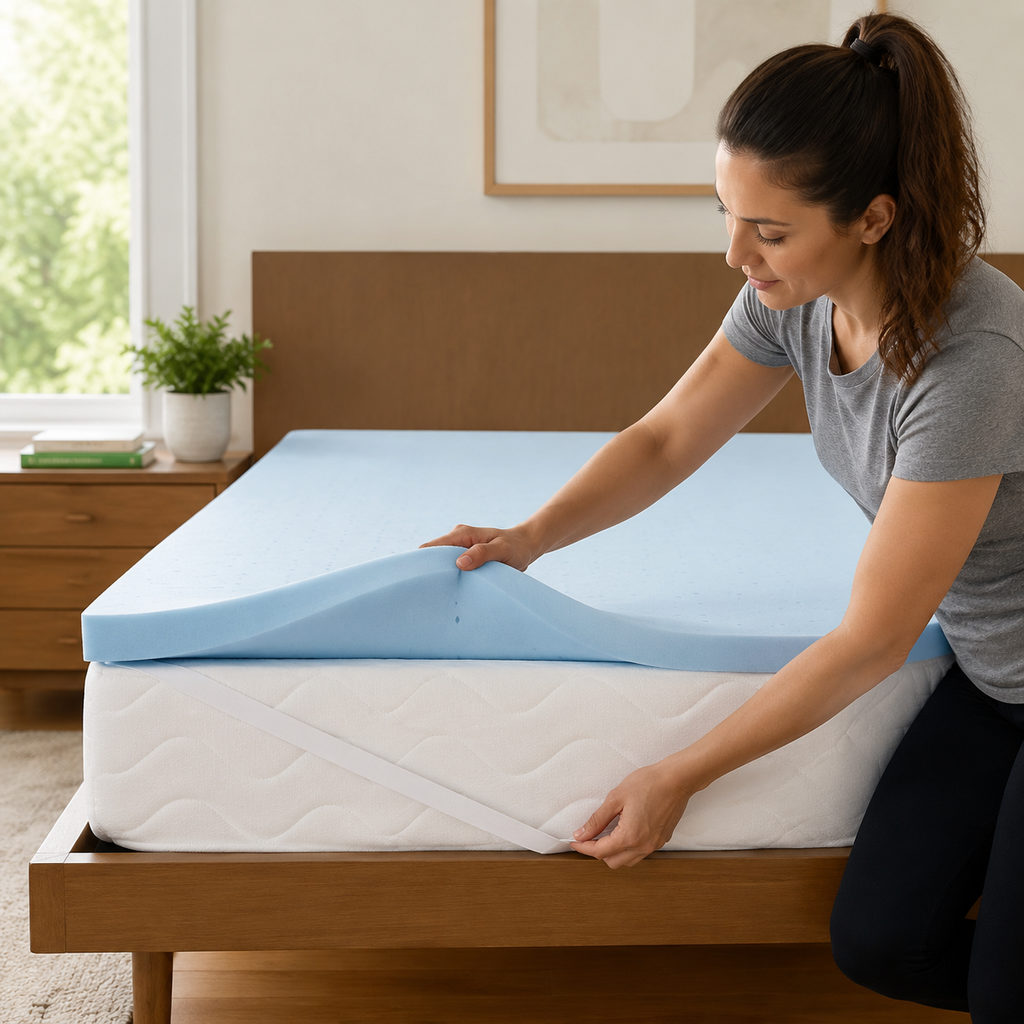 Best Mattress Topper for Sofa Bed Guest Nights 3 best mattress topper for sofa bed — fitting the mattress topper onto a mattress