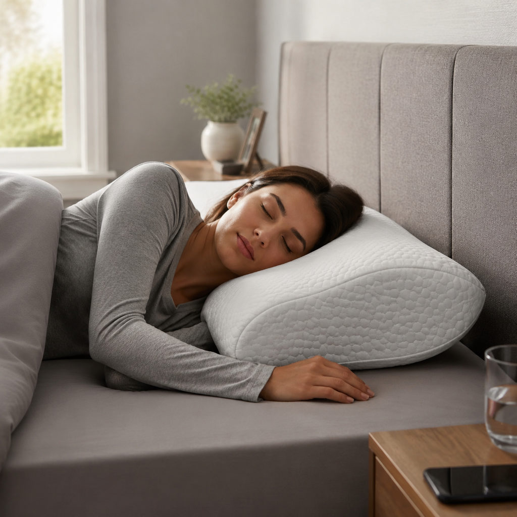 Best Pillow for Side Sleepers: Shoulder Room First 3 best pillow for side sleepers — side sleeper using the pillow