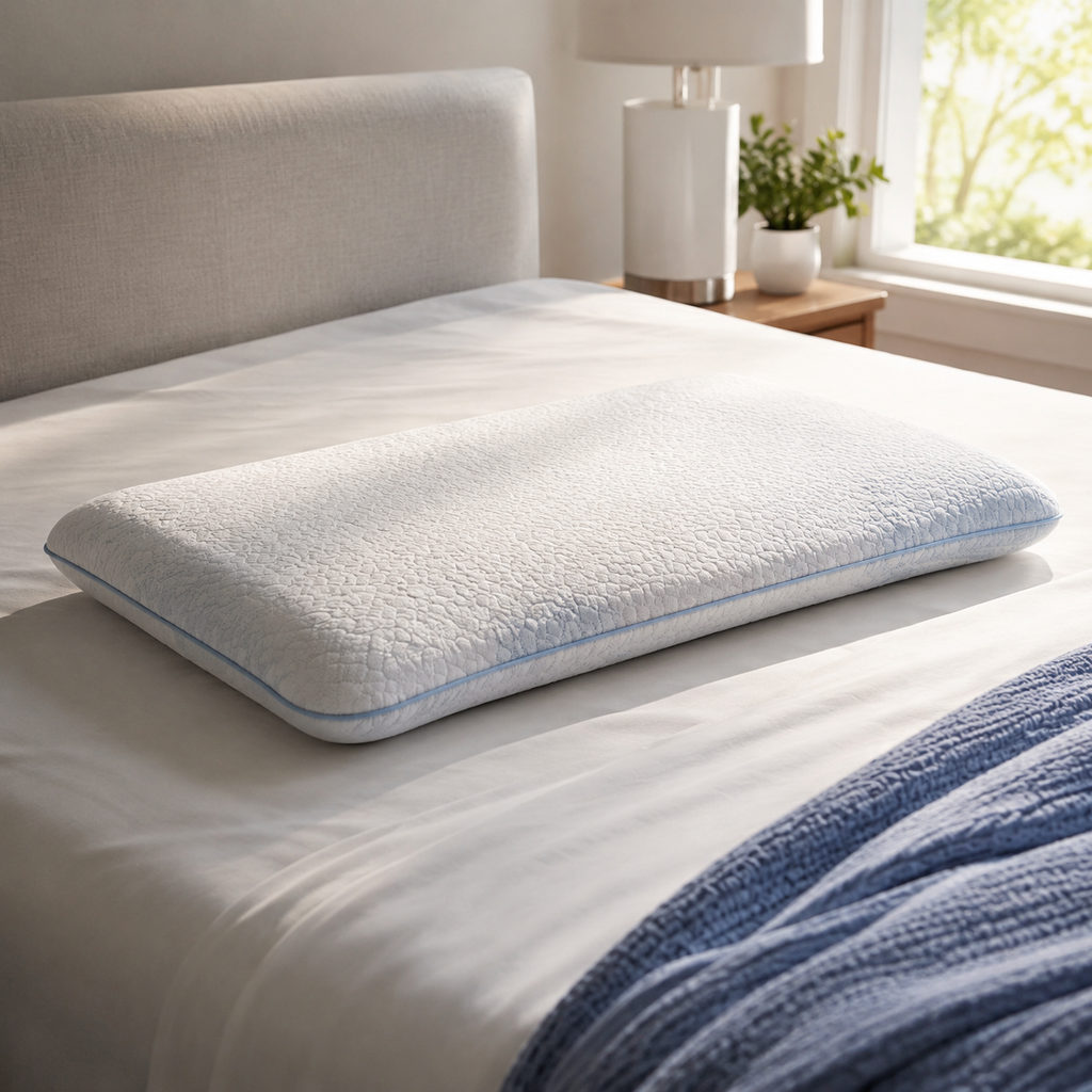 best pillow for stomach sleepers — pillow on a neatly made bed