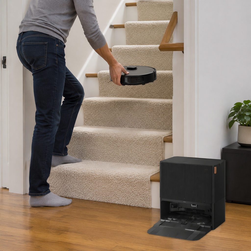 best robot vacuum and mop — using the vacuum, how-to scene