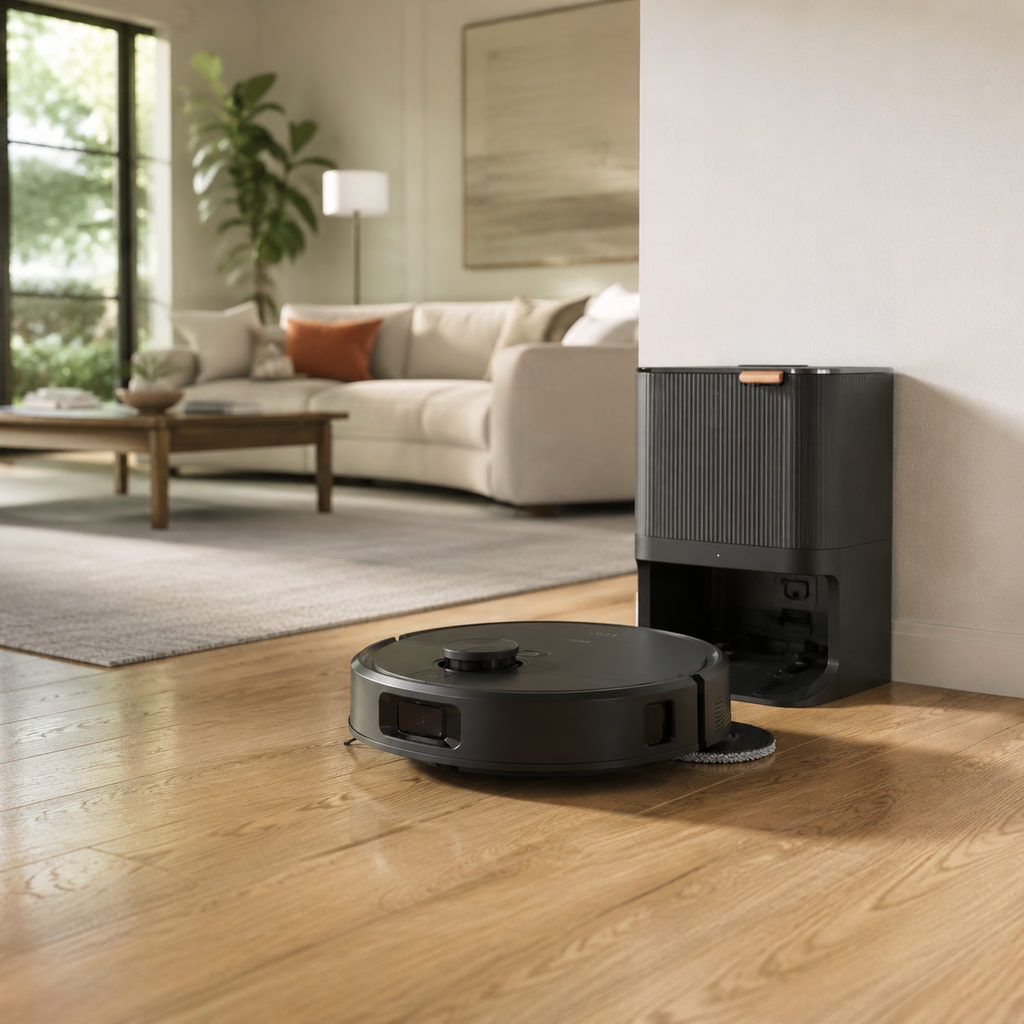 best robot vacuum and mop — vacuum cleaning a home floor