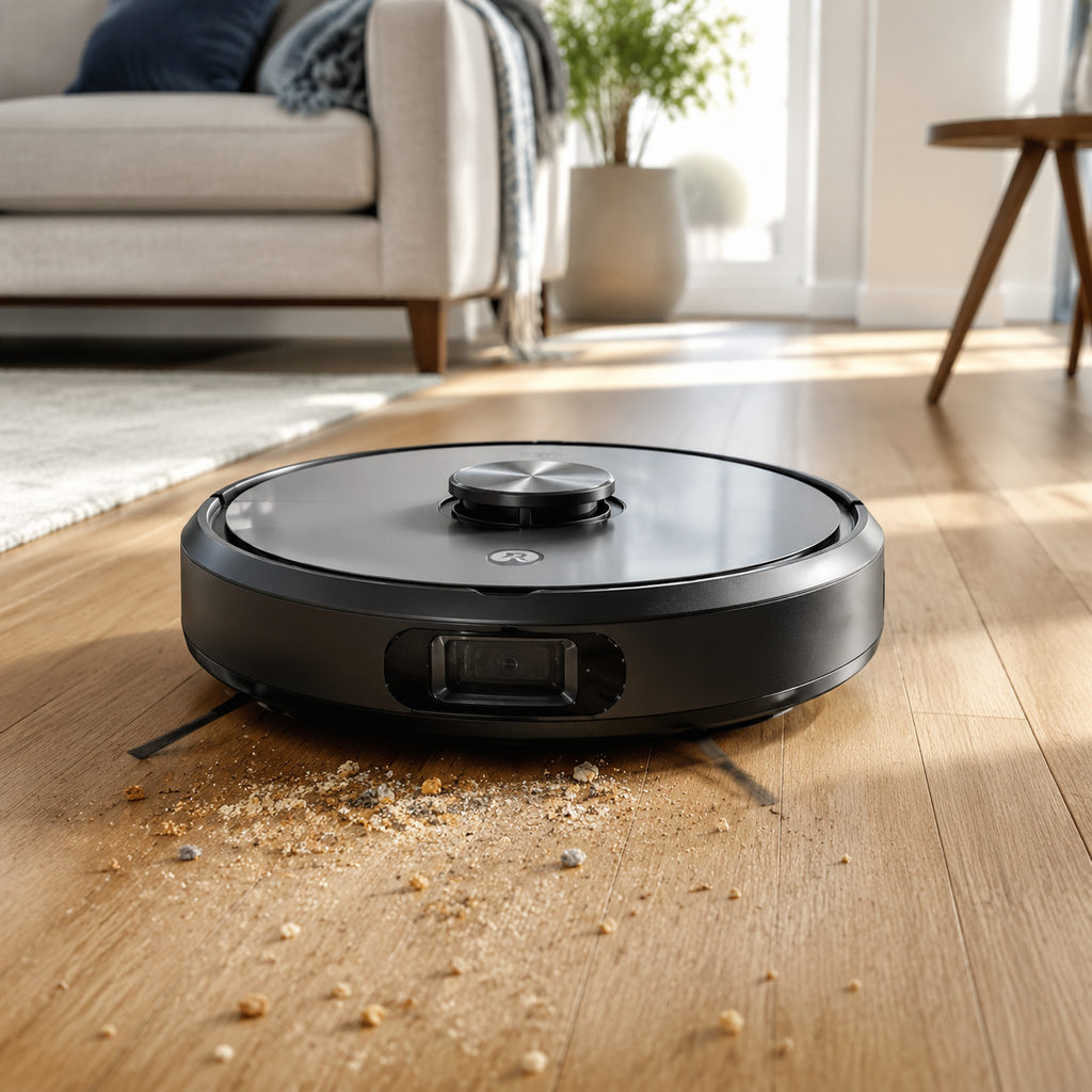 best robot vacuum — vacuum cleaning a home floor