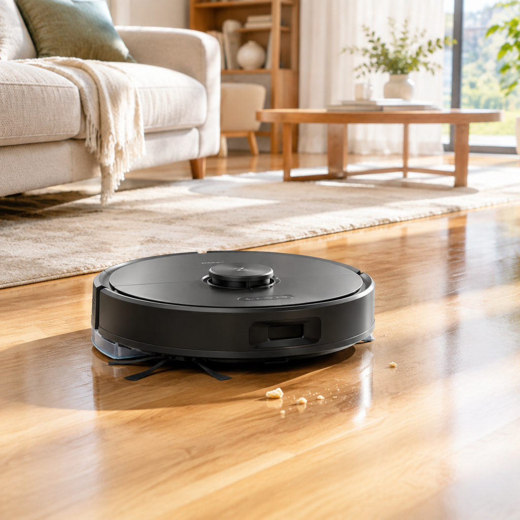 best robot vacuum for hardwood floors — vacuum cleaning a home floor