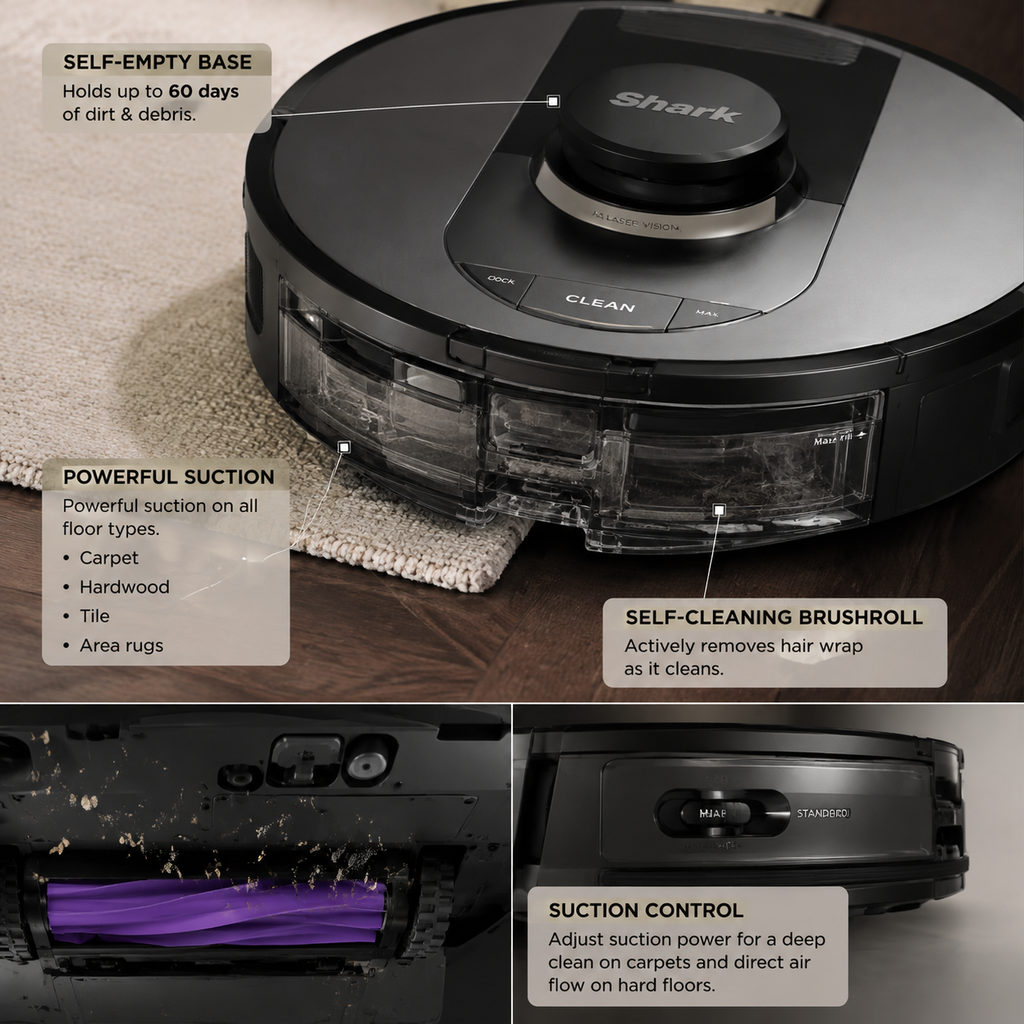 Best Robot Vacuum for Pet Hair in 2026 1 best robot vacuum for pet hair — close-up of vacuum features and specs