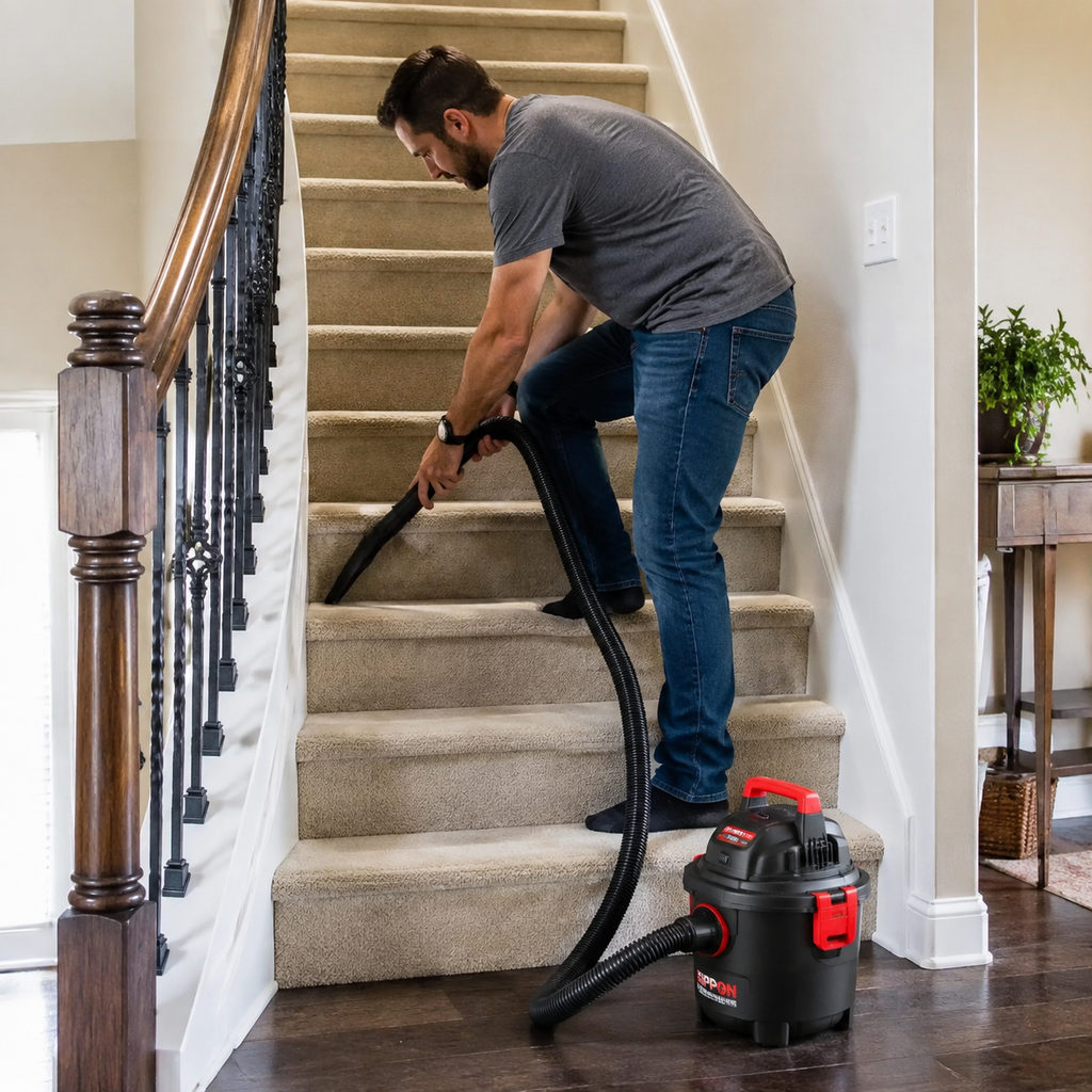 best small shop vac — using the vacuum, how-to scene
