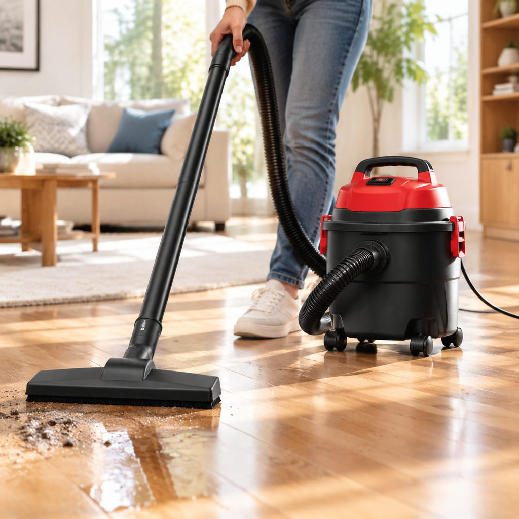 best small shop vac — vacuum cleaning a home floor
