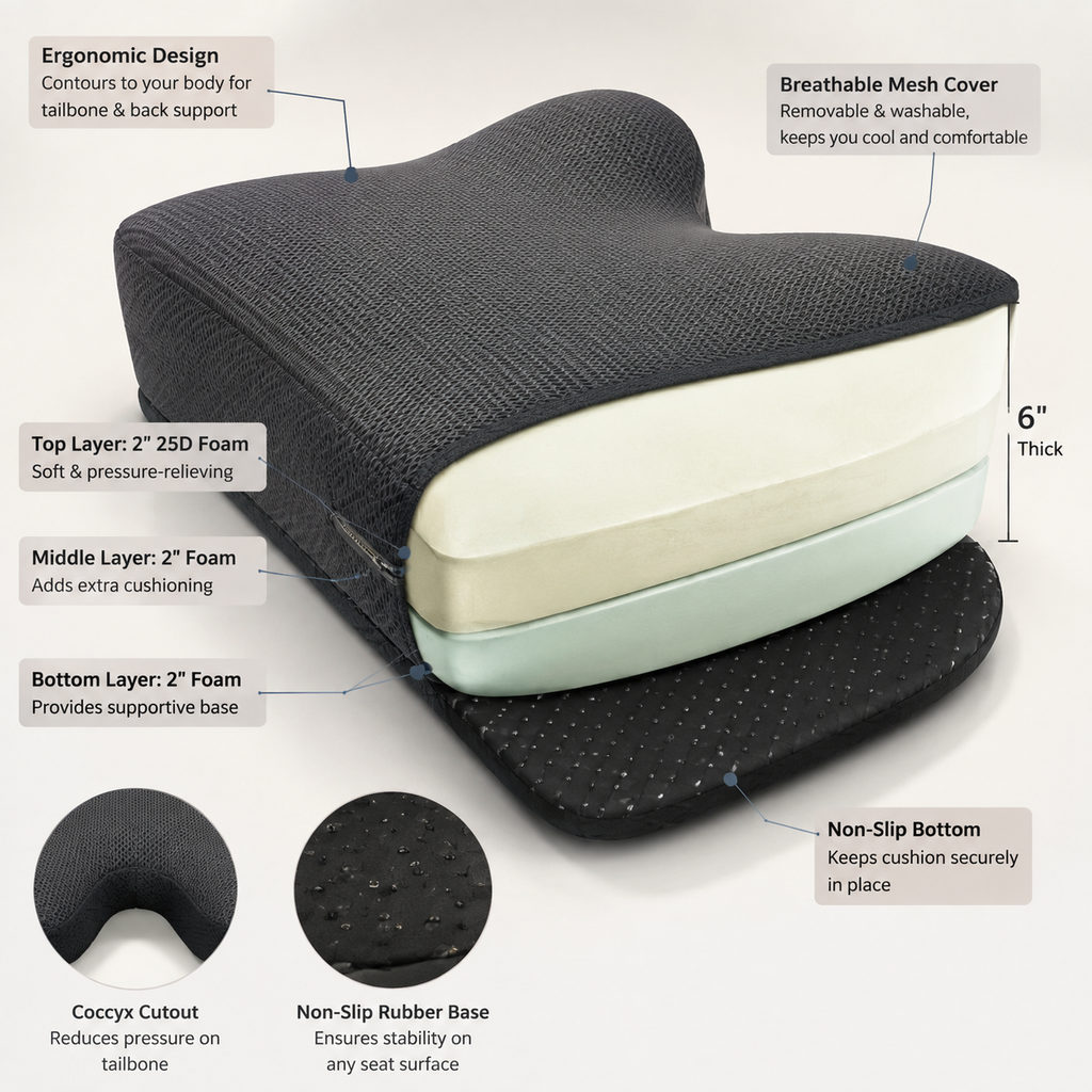 Best Sofa Seat Cushions to Revive a Tired Couch 2 best sofa seat cushions — seat cushion foam profile and non-slip base