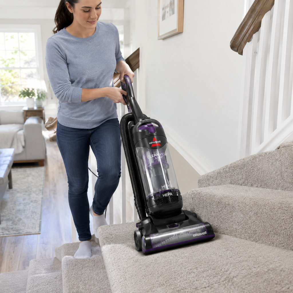 best vacuum for allergies — using the vacuum, how-to scene
