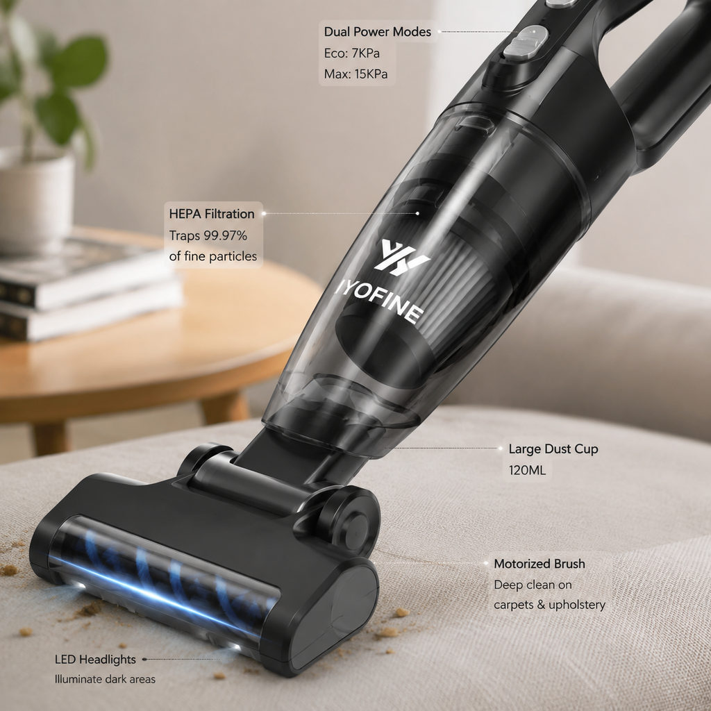 best vacuum for car detailing — close-up of vacuum features and specs