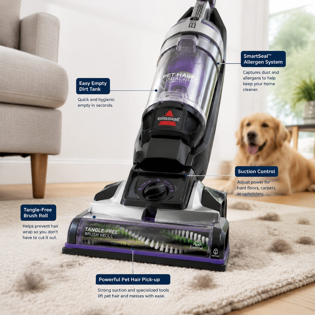 Best Vacuum for Dog Hair That Keeps Digging In 2 best vacuum for dog hair — close-up of vacuum features and specs
