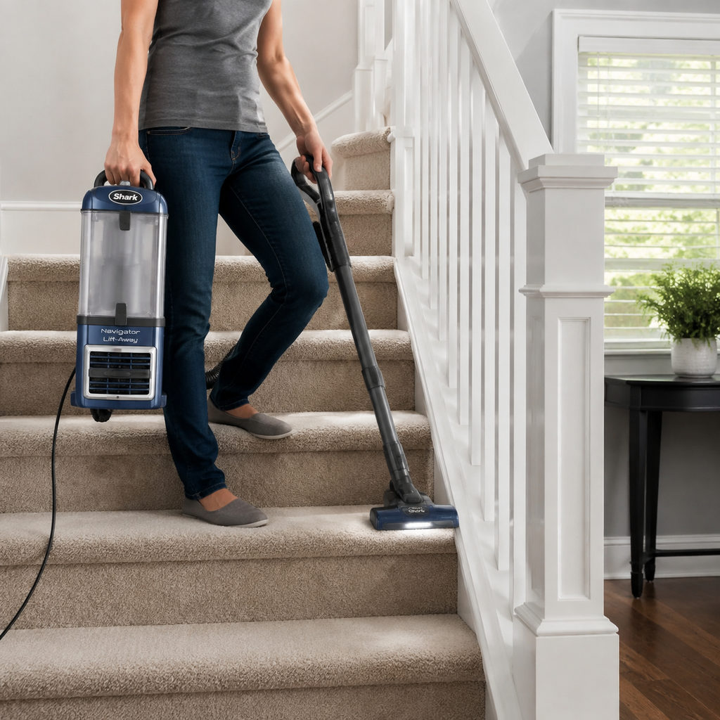 best vacuum for high pile carpet — using the vacuum, how-to scene