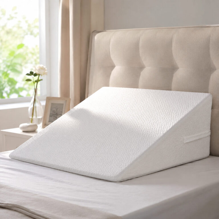 best wedge pillow for acid reflux — pillow on a neatly made bed
