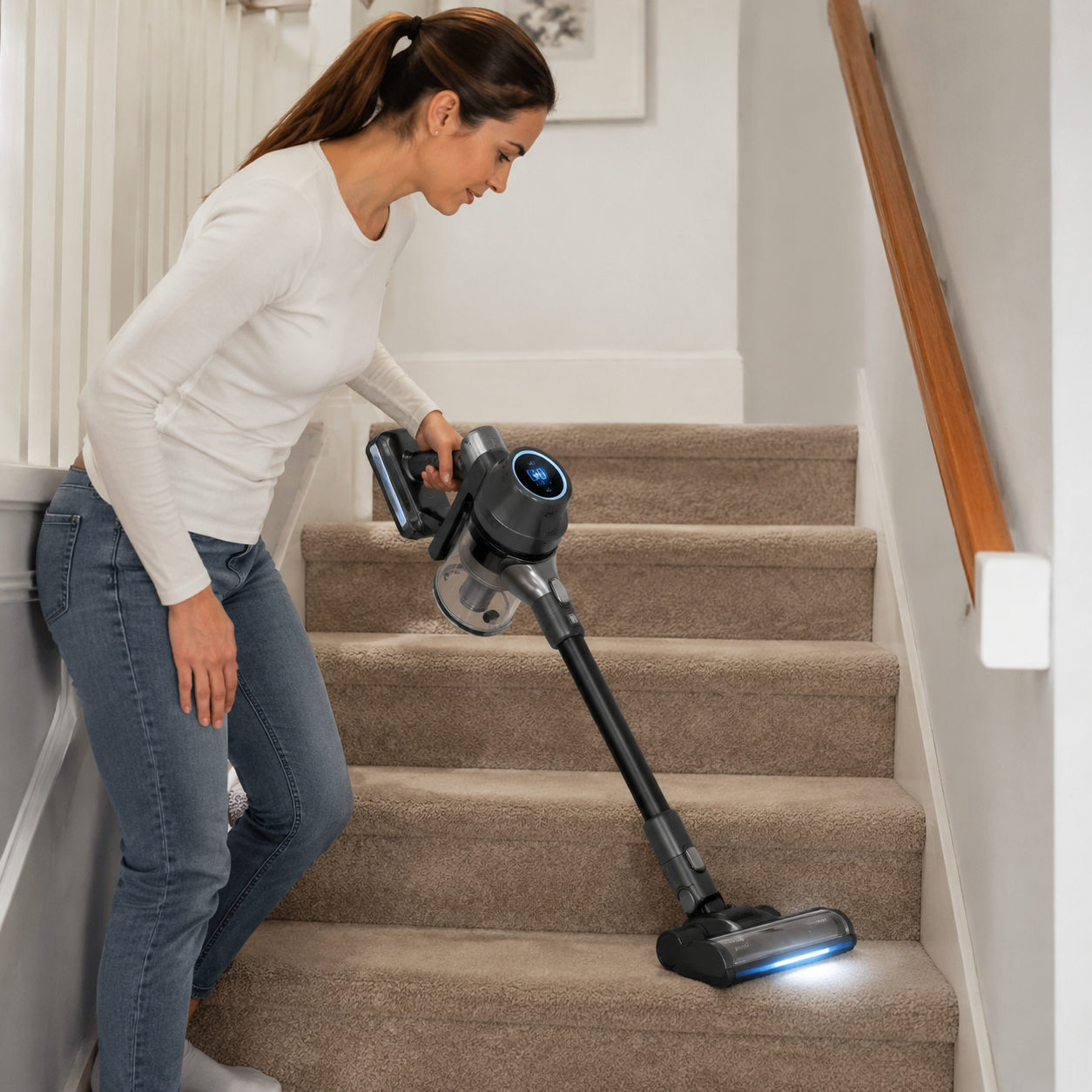 Most Powerful Vacuum Cleaner: Reading the kPa 3 most powerful vacuum cleaner — using the vacuum, how-to scene