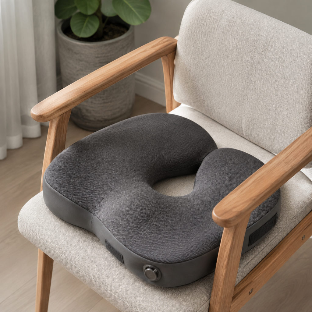 travel seat cushion for airplane — seat cushion on a chair